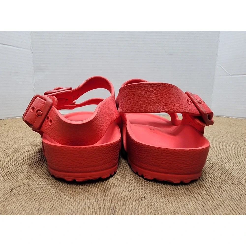 Birkenstock Milano EVA Kids Red Waterproof Backstrap Sandals Size 3